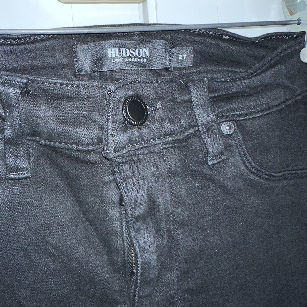 Hudson Nico Super Skinny Black Jeans 27 - Picture 7 of 10